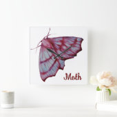 Moth Quadratische Wanduhr (Zuhause)