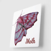 Moth Quadratische Wanduhr (Winkel)