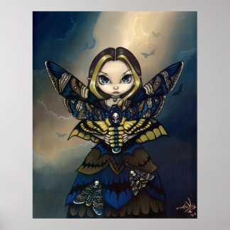 Moth Queen: Acherontia Atropos gotische Märchen Pr Poster