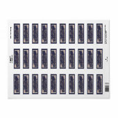 Moth, Rose & Thistle Rücksendeadressen-Aufkleber (Vorne)