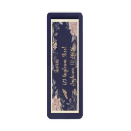 Moth, Rose & Thistle Rücksendeadressen-Aufkleber