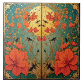 Moth Sanctuary Under the Moonlit Sky Fliese