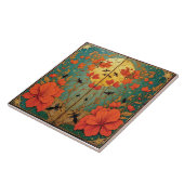 Moth Sanctuary Under the Moonlit Sky Fliese (Seite)