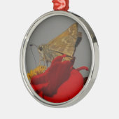 Moth Silbernes Ornament (Links)