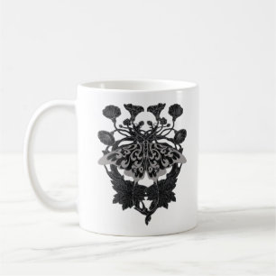 Moth Talisman - Whimsigoth Zeichnend - Weiße Versi Kaffeetasse