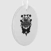 Moth Talisman - Whimsigoth Zeichnend - Weiße Versi Ornament (Vorderseite)