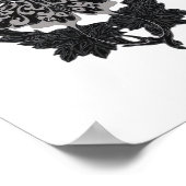 Moth Talisman - Whimsigoth Zeichnend - Weiße Versi Poster (Ecke)