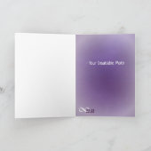 Moth to a Flame Gedicht Feiertagskarte (Innenseite)