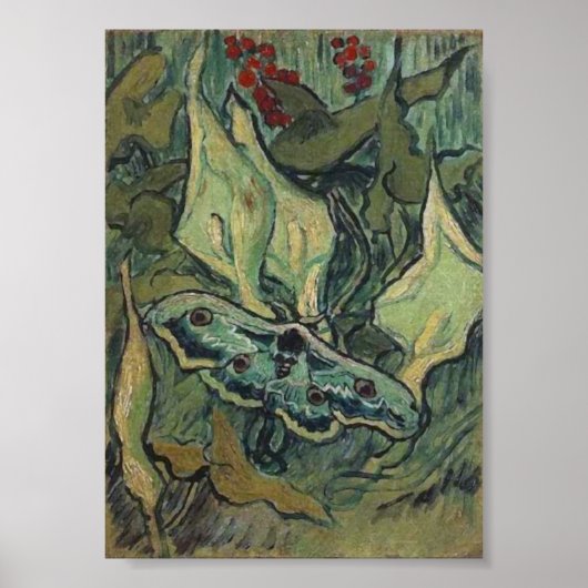 Moth Van Gogh Fine Art Poster (Vorne)