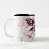 Moth Watercolor Coffee Mug Zweifarbige Tasse (Links)