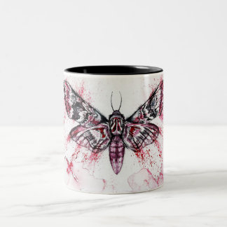 Moth Watercolor Coffee Mug Zweifarbige Tasse