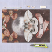 Moth Watercolor Fall Mysteriöses Orakel im Herbst Seidenpapier (Handwerk)