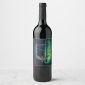 Moth Wedding Gothic Forest Weinetikett (Vorderseite)