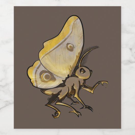 Moth Weinetikett (Einzelnes Label)