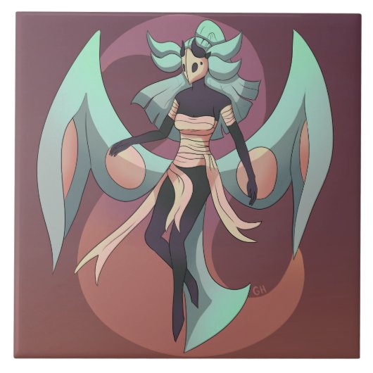 Moth woman fliese (Vorderseite)