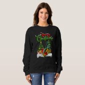 Moth Xmas Decorations Santa Moth Christmas Sweatshirt (Vorne ganz)