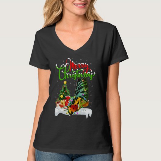 Moth   Xmas Decorations Santa Moth Christmas T-Shirt (Vorderseite)