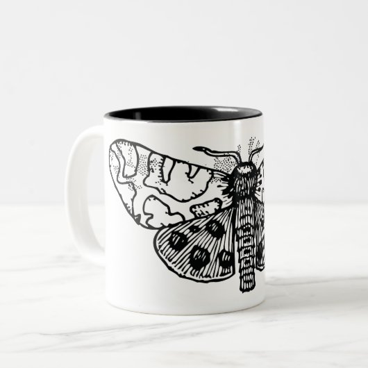 Moth Zweifarbige Tasse (Vorderseite Links)