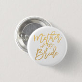 Mothe of the bride kalligrafy button (Vorne & Hinten)