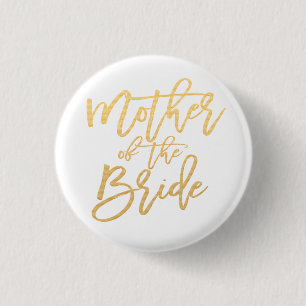 Mothe of the bride kalligrafy button