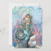 Mother and Baby Mermaid Baby Shower Einladungen (Vorderseite)