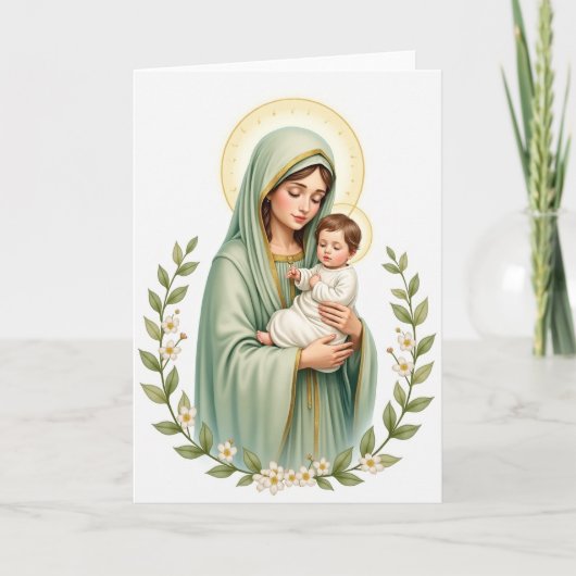 Mother And Child Blessing Card Karte (Vorderseite)