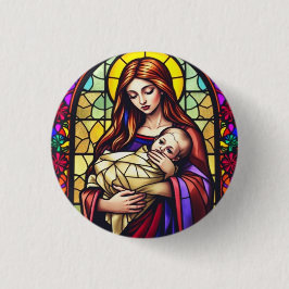 Mother and Child Button