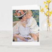 Mother and Child, Jessie Willcox Smith Karte (Gelbe Blume)
