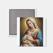 Mother and child Magnet (Vorderseite/Rückseite)