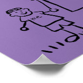 Mother and Son Custom Family Characters Art Poster (Ecke)