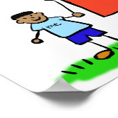 Mother and Son Custom Family Characters Art Poster (Ecke)