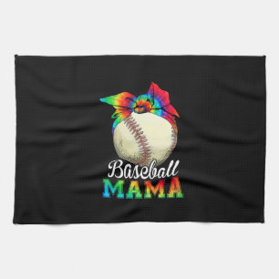 Mother Art Baseball Mama Birthday Geschirrtuch