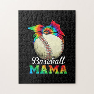 Mother Art Baseball Mama Birthday Puzzle