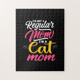 Mother Art I Am A Cat Mom Puzzle