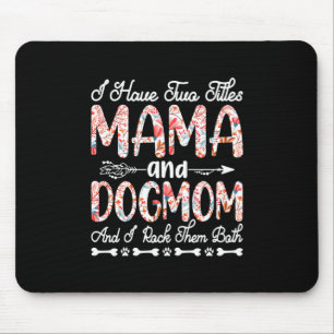 Mother Art   Mama And Dog Mom Birthday Mousepad