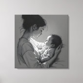 Mother & Baby artwork Leinwanddruck (Vorderseite)