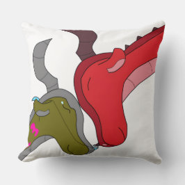 Mother & Baby Dragon + Raised Eyebrow Mood Kissen