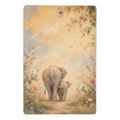 Mother & Baby Elephant Klemmbrett | (Rückseite)