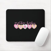 Mother Baby Nurse Hearts Valentine Obgyn Stpartum  Mousepad (Mit Mouse)