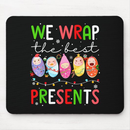 Mother Baby Unit Christmas Labor And Delivery Nurs Mousepad (Vorne)