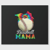 Mother Baseball Mama Birthday Geschenkpapier (Flach)