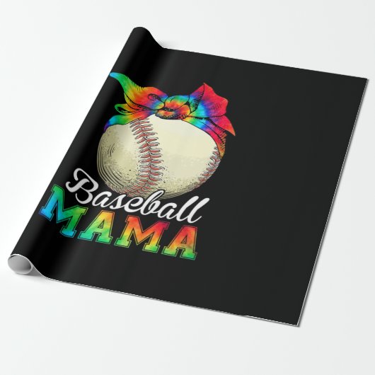Mother Baseball Mama Birthday Geschenkpapier (Ungerollt)