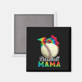 Mother Baseball Mama Birthday Magnet (Vorderseite/Rückseite)