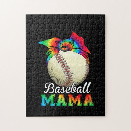 Mother Baseball Mama Birthday Puzzle (Vertikal)