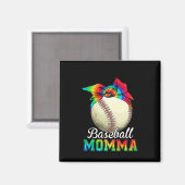 Mother Baseball Momma Birthday Magnet (Vorderseite/Rückseite)