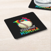Mother Baseball Momma Birthday Rechteckiger Pappuntersetzer (angewinkelt)