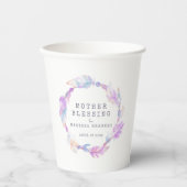 Mother Blessing beads feathers boho custom Pappbecher (Vorderseite)
