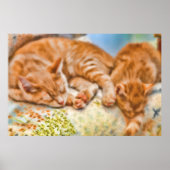 MOTHER CAT KITTEN NICKERCHEN POSTER (Vorne)