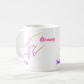 Mother & Child Hands Personalisierte Mug Kaffeetasse (Vorderseite Links)