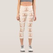 Mother & Child Meditation Serenity Art Capri Leggings (Vorderseite)